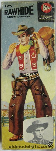 Pyro 1/8 TV's Rawhide Western Cowpuncher Eric Fleming, 276-98 plastic model kit